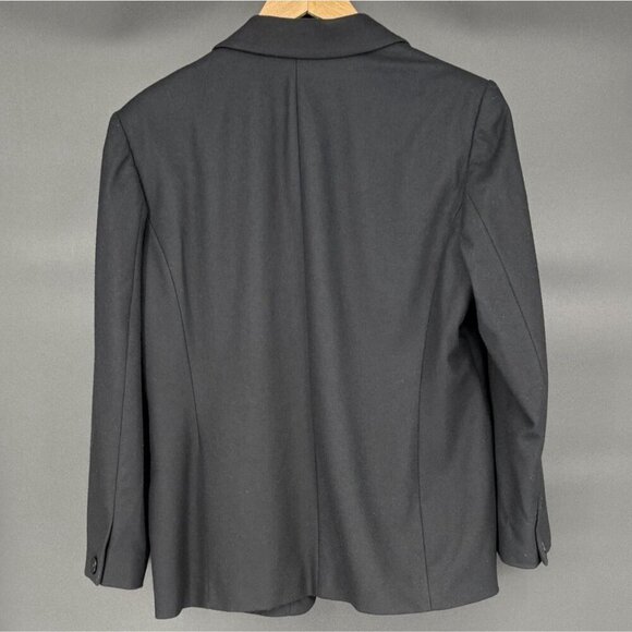 Vintage Pendleton Women's Petite Wool Blazer Jacket Size 12 Black Professional - Picture 2 of 11